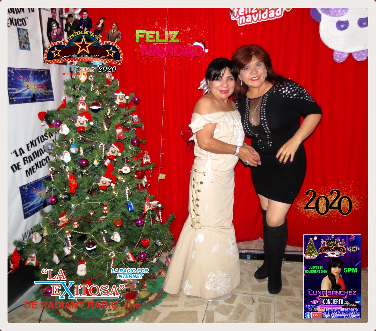 ARCE LOCUTORA Luna Sánchez En Concierto de Fin de Año 2020 La Exitosa De Radiantv México