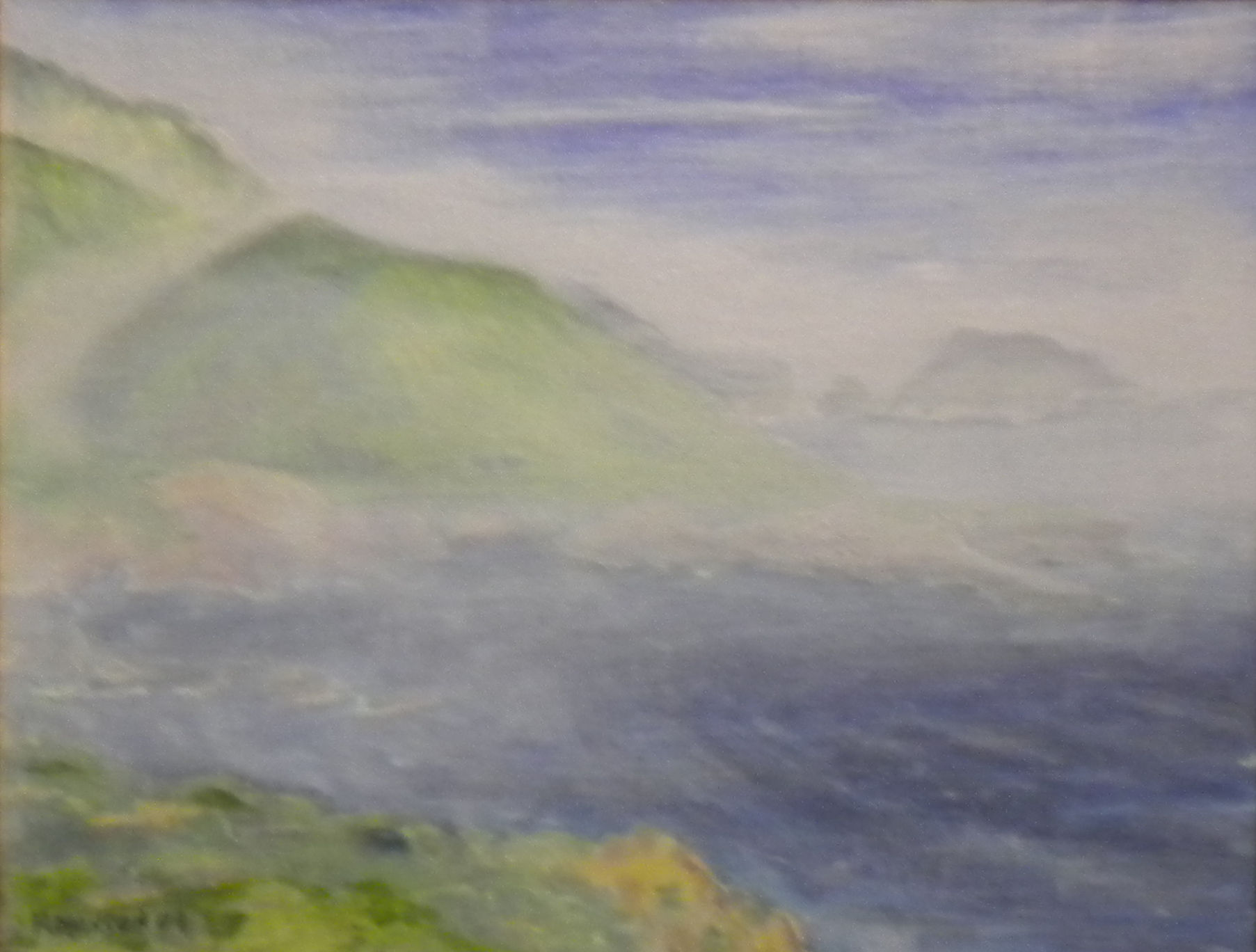 Op-066 FOG BOUND 16 in x 20 in oil on linen 2011