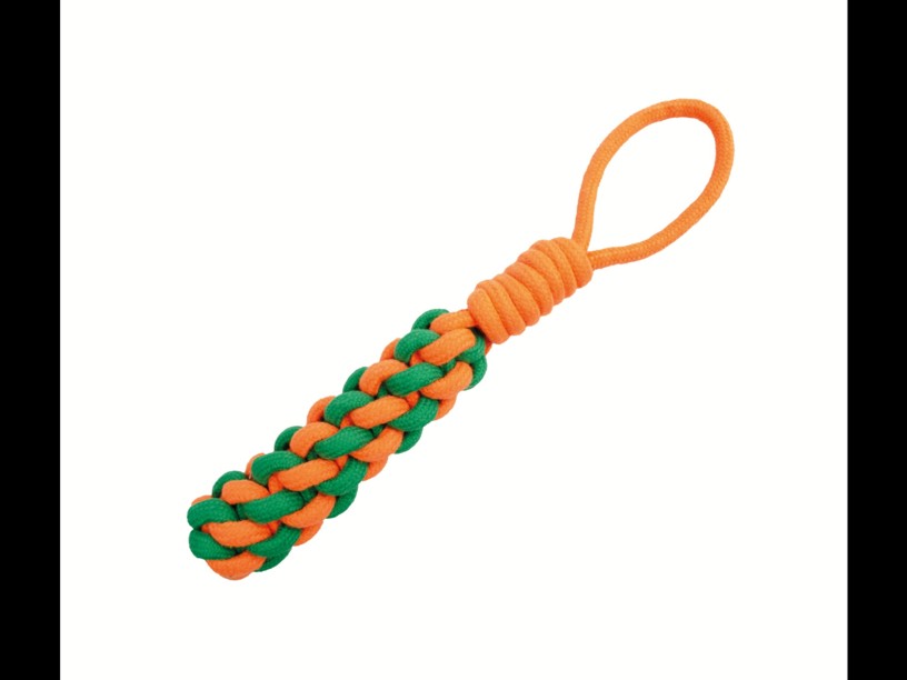 SP-3908 ROPY CHUMS JUGUETE
 DE HILO TRENZADO 
Y JALADERA 14"