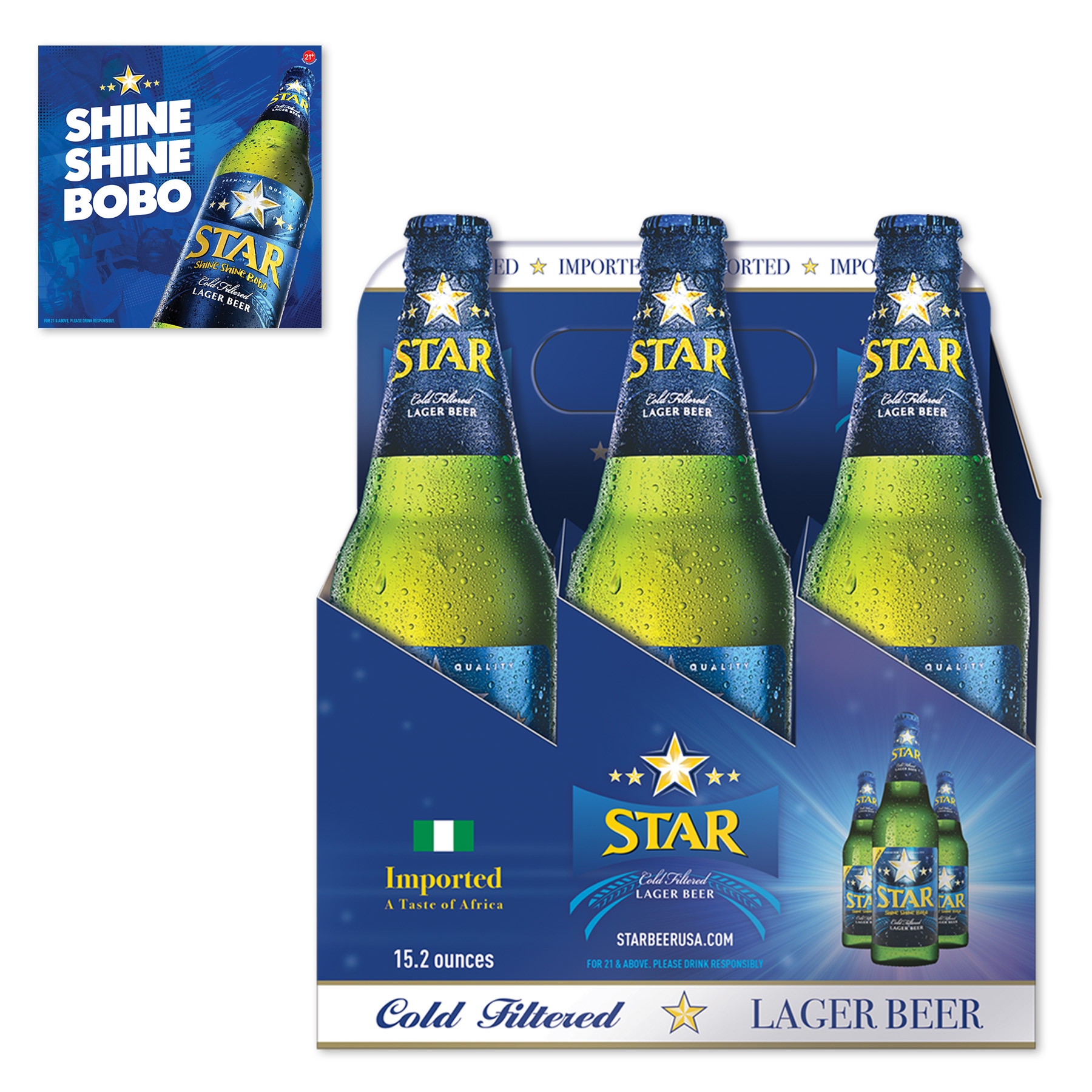 Star Beer 6 Pack and Dangler