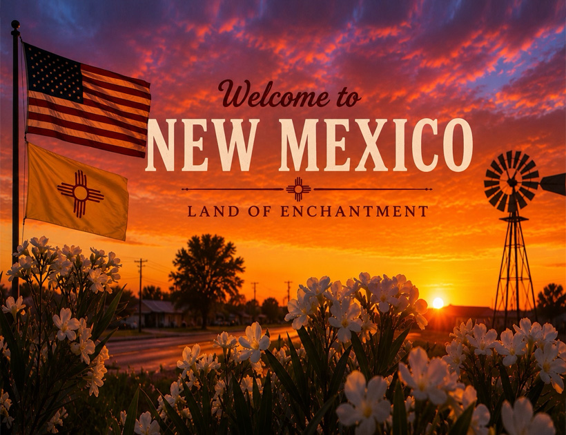 A beautiful sunset in New Mexico