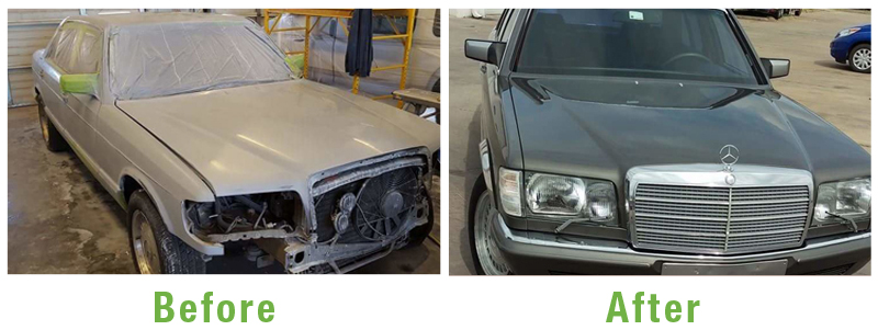 Mercedes Benz Before and After