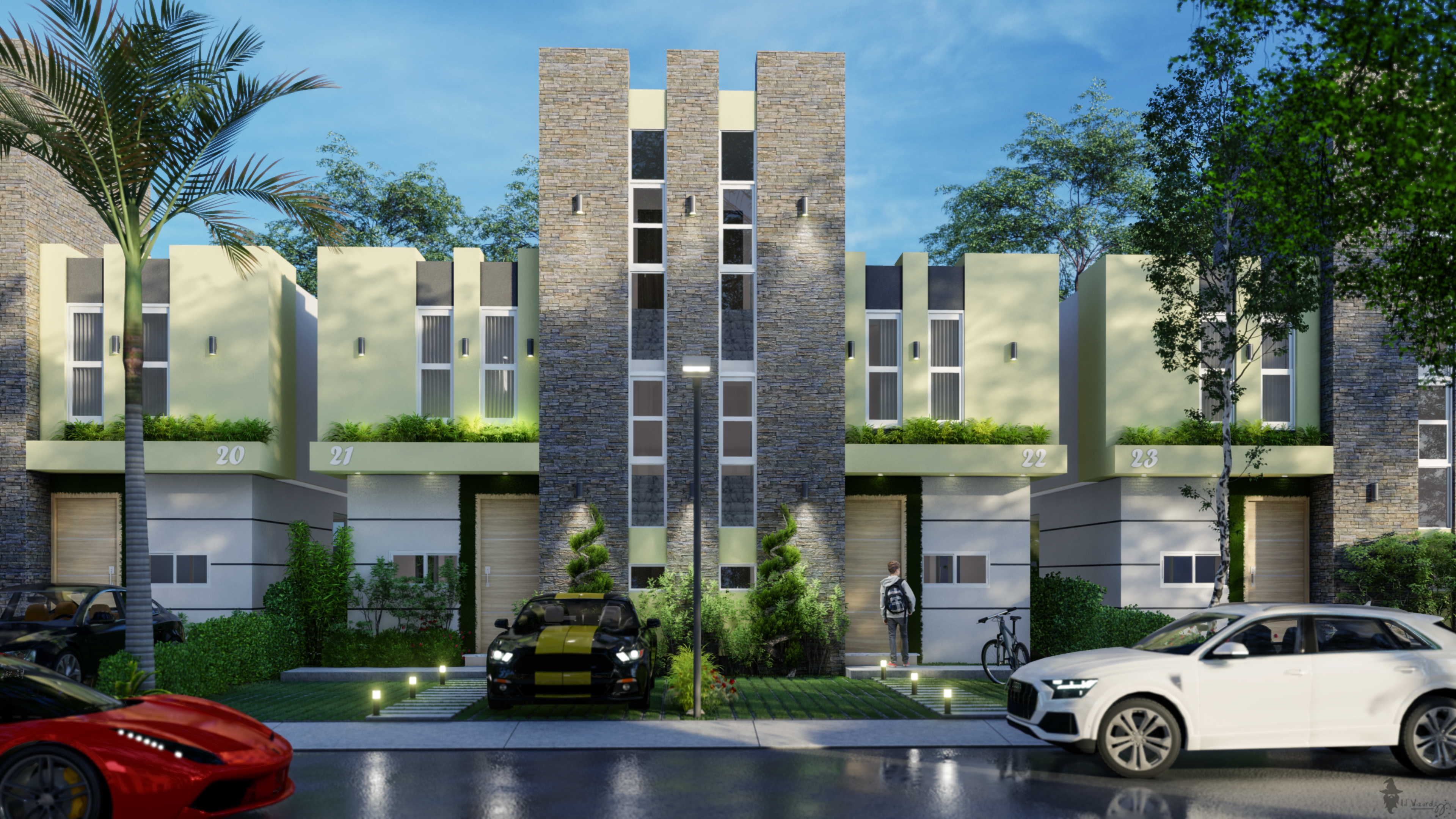 Proyecto de Townhouses sofisticados con un diseño innovador, moderno y cómodo.