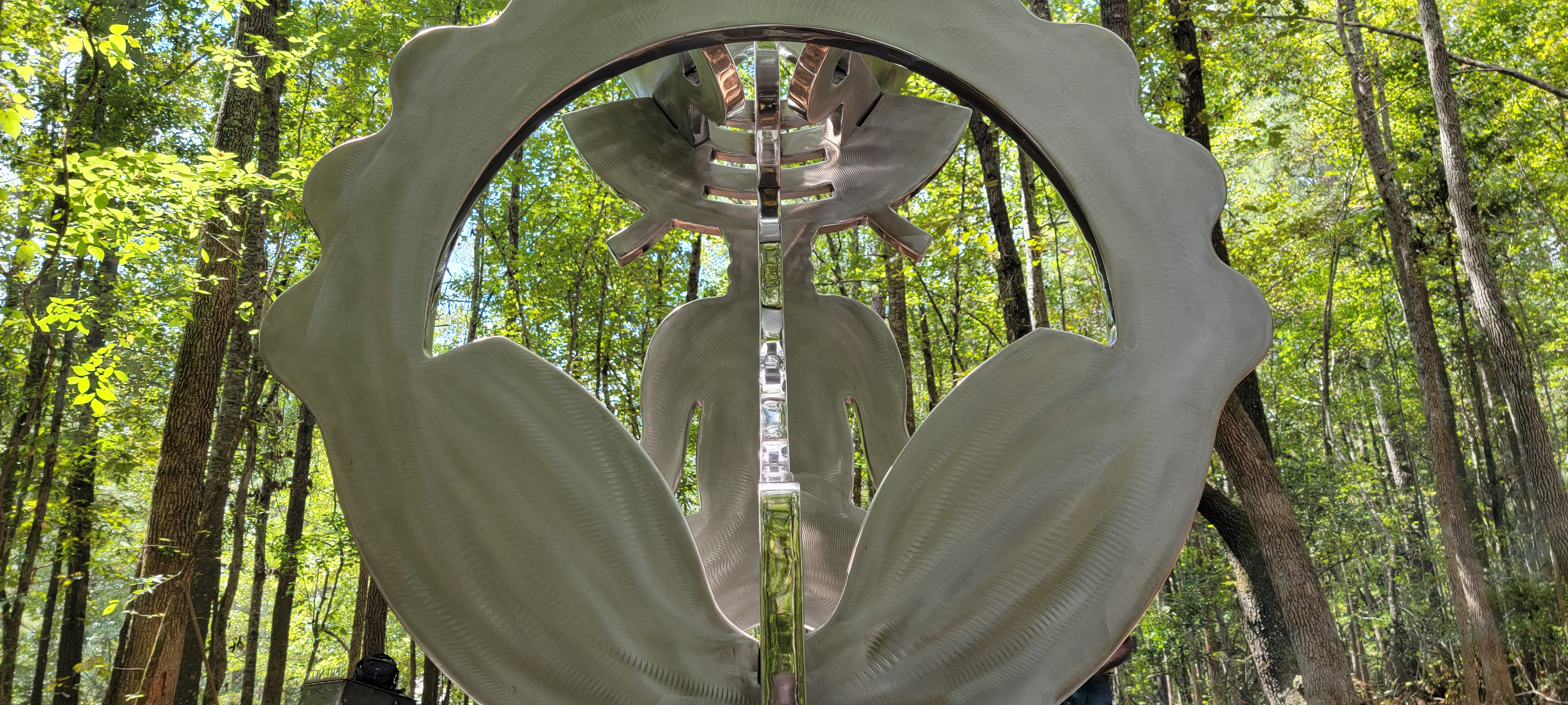 Serenity for Shango, 2022
Fabricated Stainless Steel, 27’ x 27’ x 9’
Serenbe Community, Chattahoochee Hills, GA