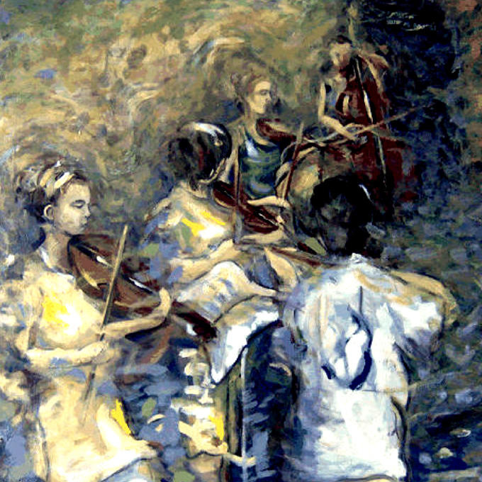 Violins at Chatelet
100x100 cm
sold