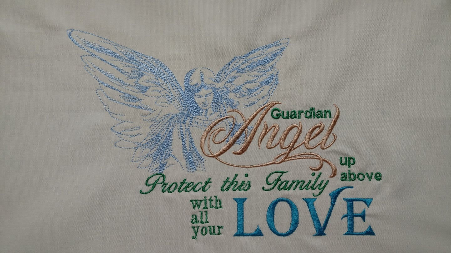 Guardian Angel Embroidery
