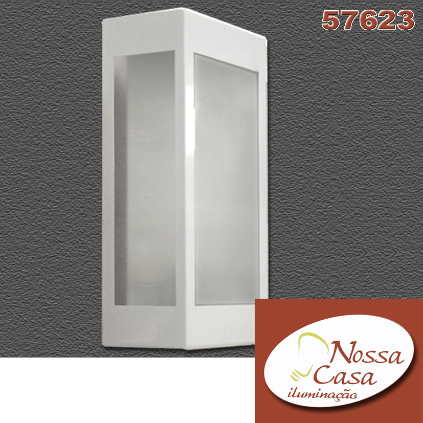 Arandela branca p/ 1 e27