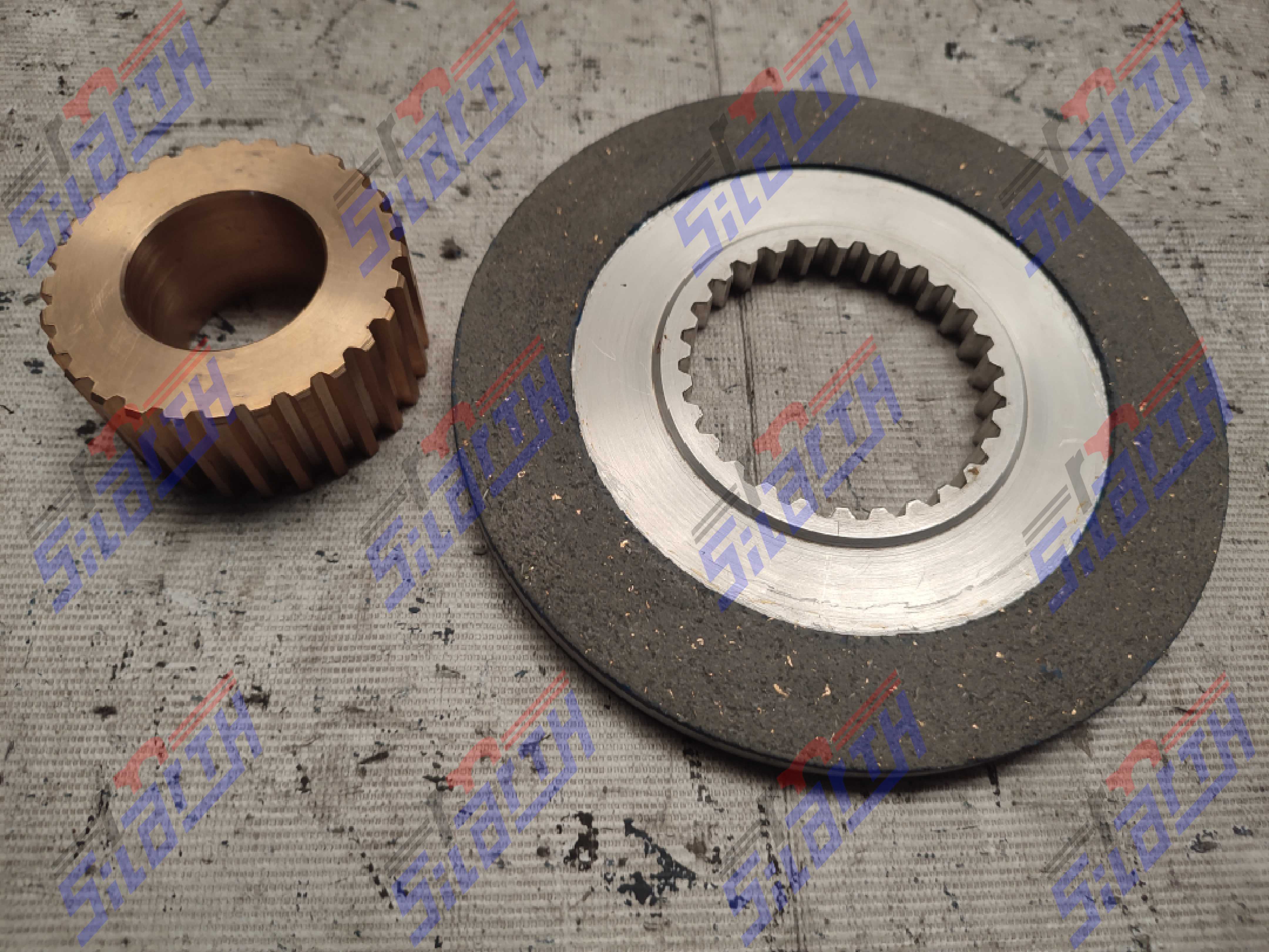 CONJUNTO DISCO DENTADO - PIÑÓN BRONCE