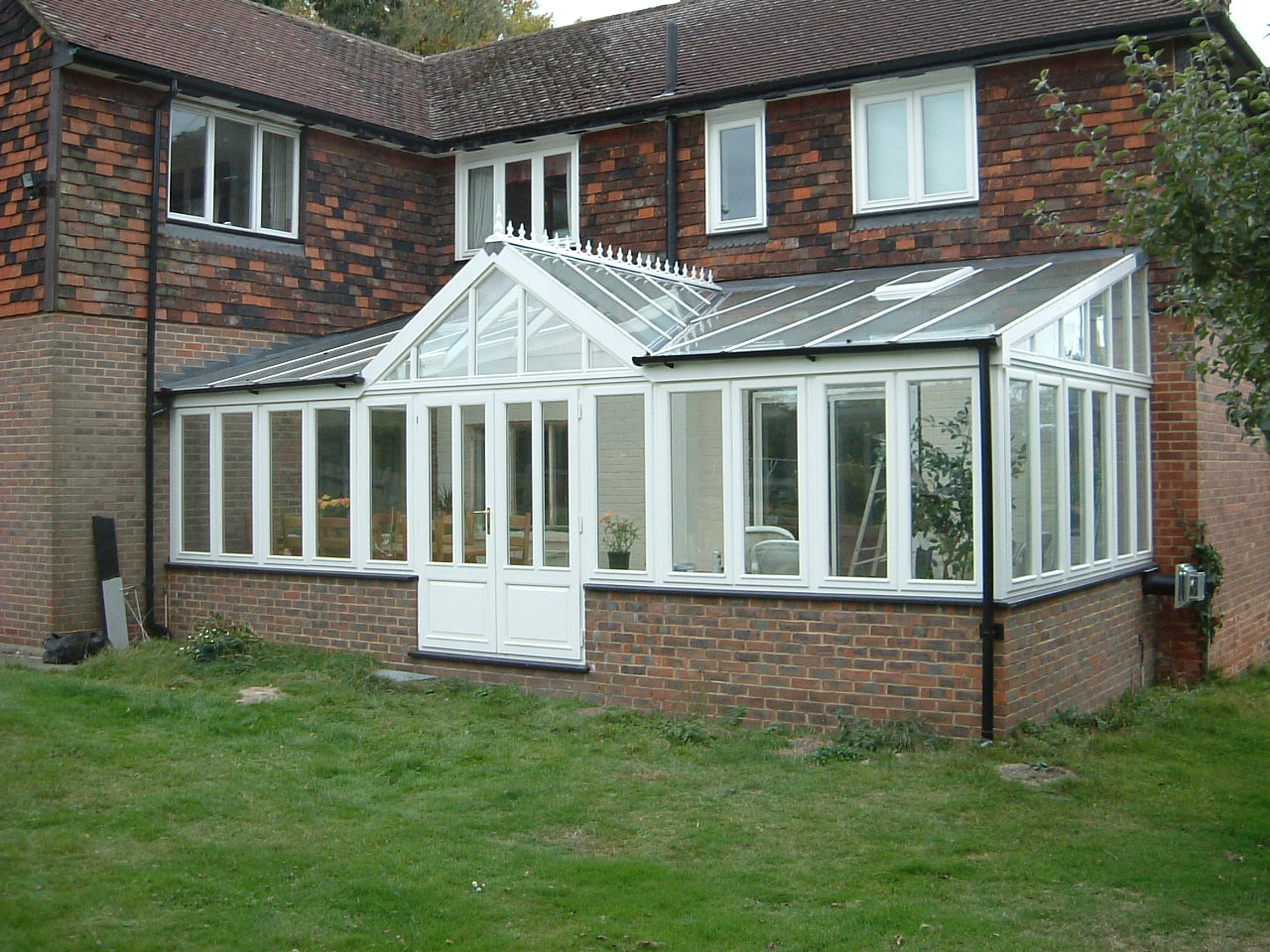 a room with a table and chairs