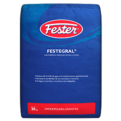 Impermeabilizante integral para concreto y morteros.
Material en polvo, color gris claro, que por su procedencia de ácidos grasos reduce la permeabilidad en concretos y morteros sin disminuir su resistencia a la compresión

 