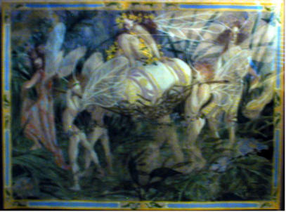 Fairies on Egg by W Girard (1973)