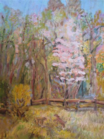 Taylor, Spring with Happy Dogs, 24x18 Oil
