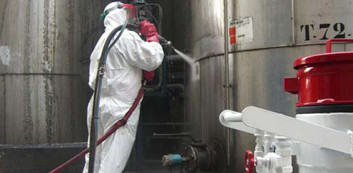 Electrician working on a tablet 