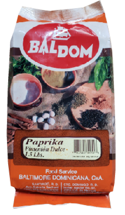 Pimentón dulce Baldom 8/1.5 lbs
Código: 581
