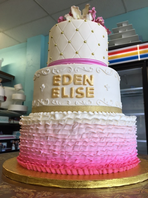 Pink Fondant Cake