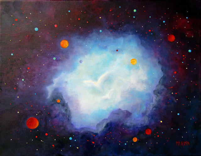 Angelic Dimensions
14 x 18 inches
Oil on canvas