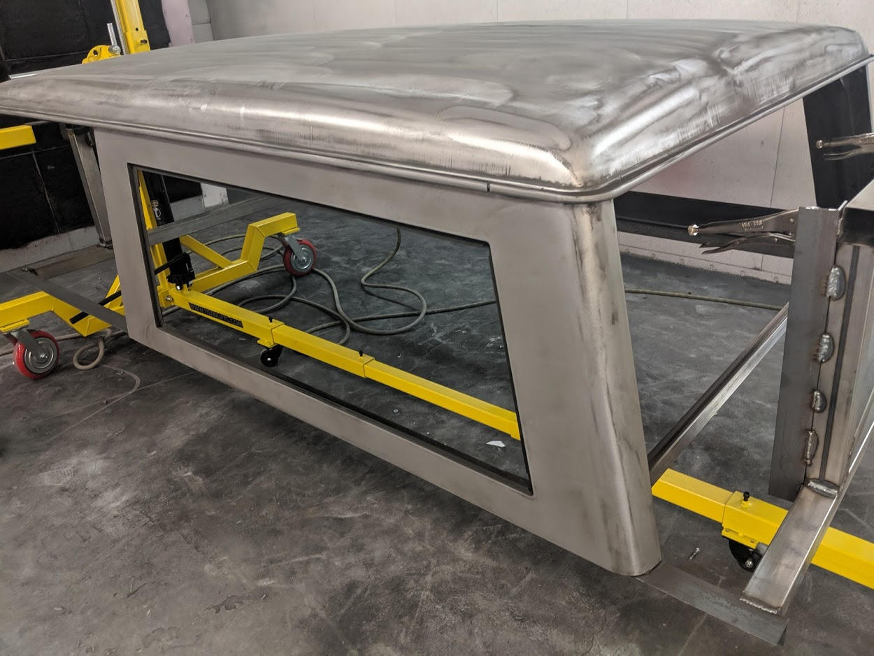 STRIPPED TO BARE METAL AFTER ASSEMBLY