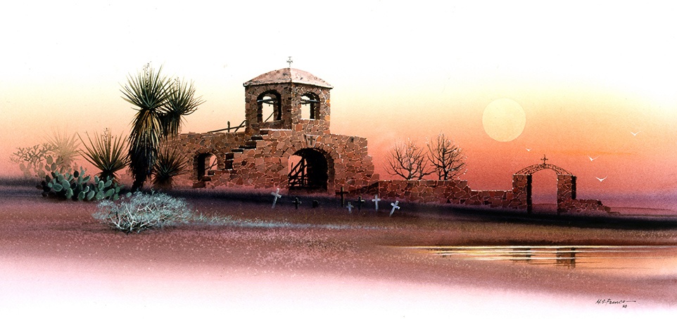" Chapel of the Desert "
Edition 450 S/N US $100
AP US $ 125
Image size 12'' X 24" 