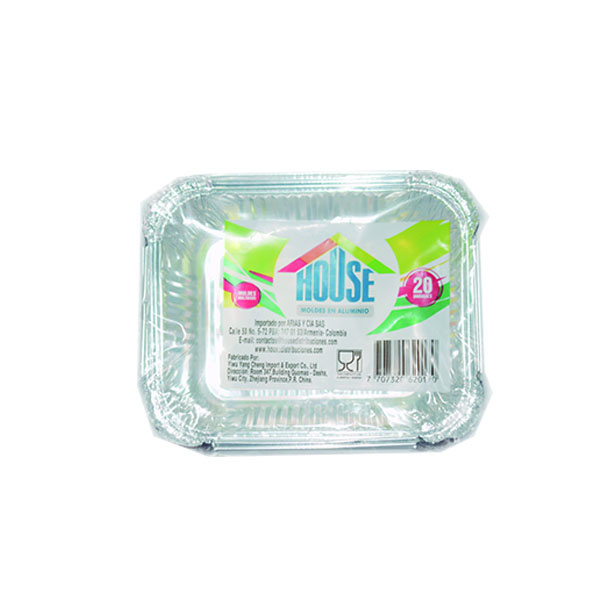 Molde Aluminio Lasaña House 250g
