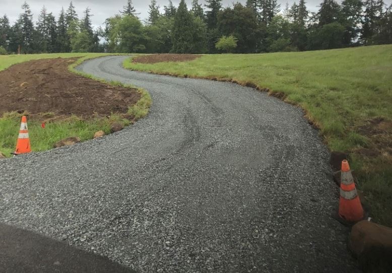 New driveway construction