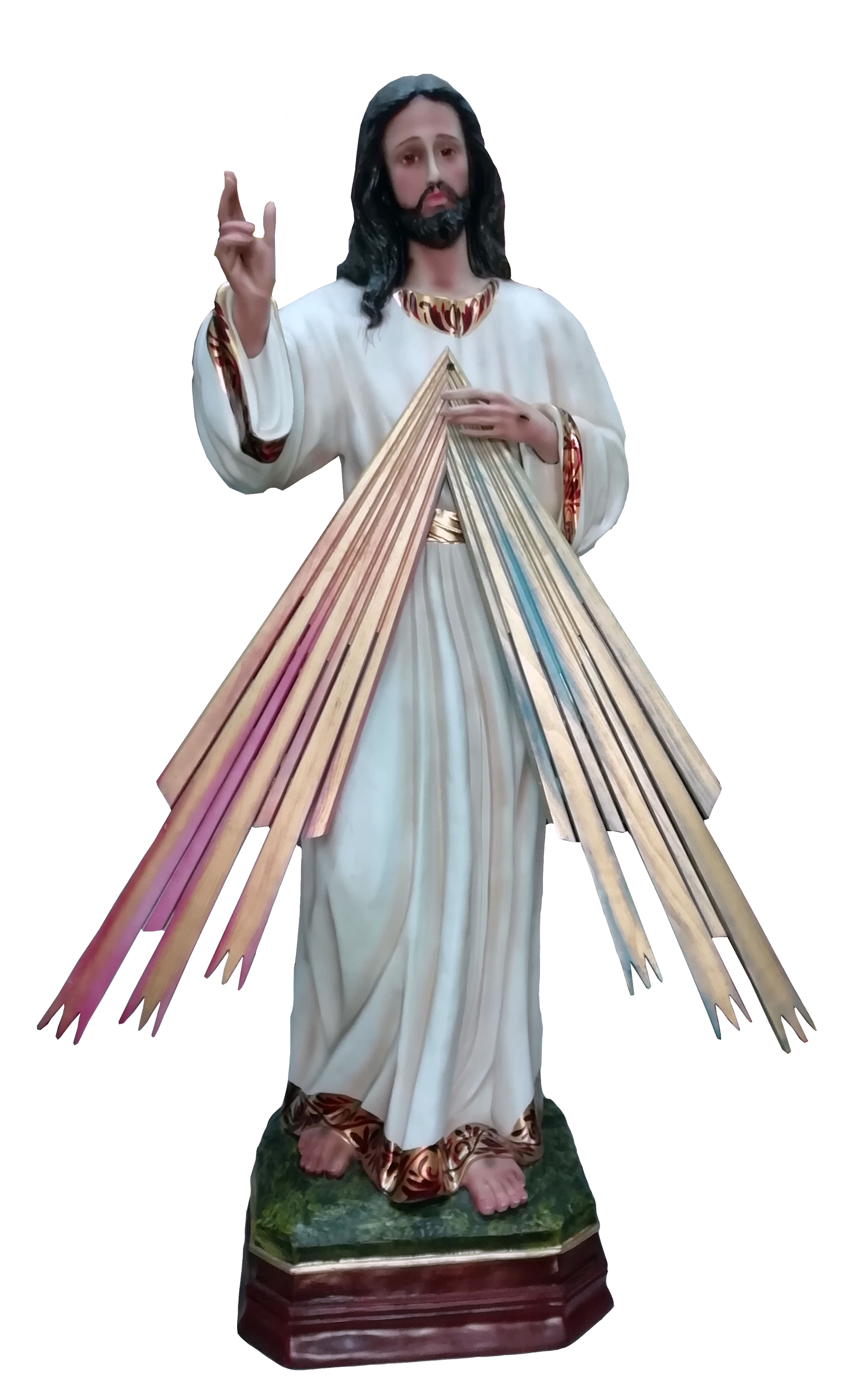 SEÑOR DE LA MISERICORDIA 1.30MTS FIBRA DE VIDRIO