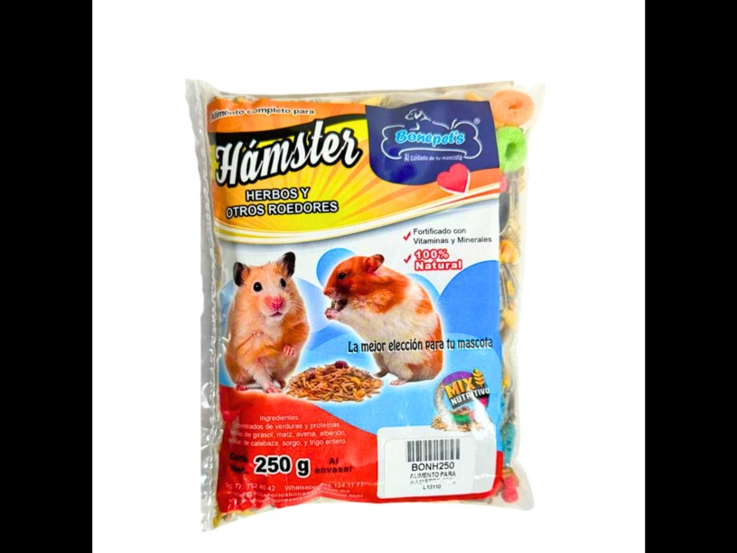 BONH250 ALIMENTO PARA 
HAMSTER 250 G