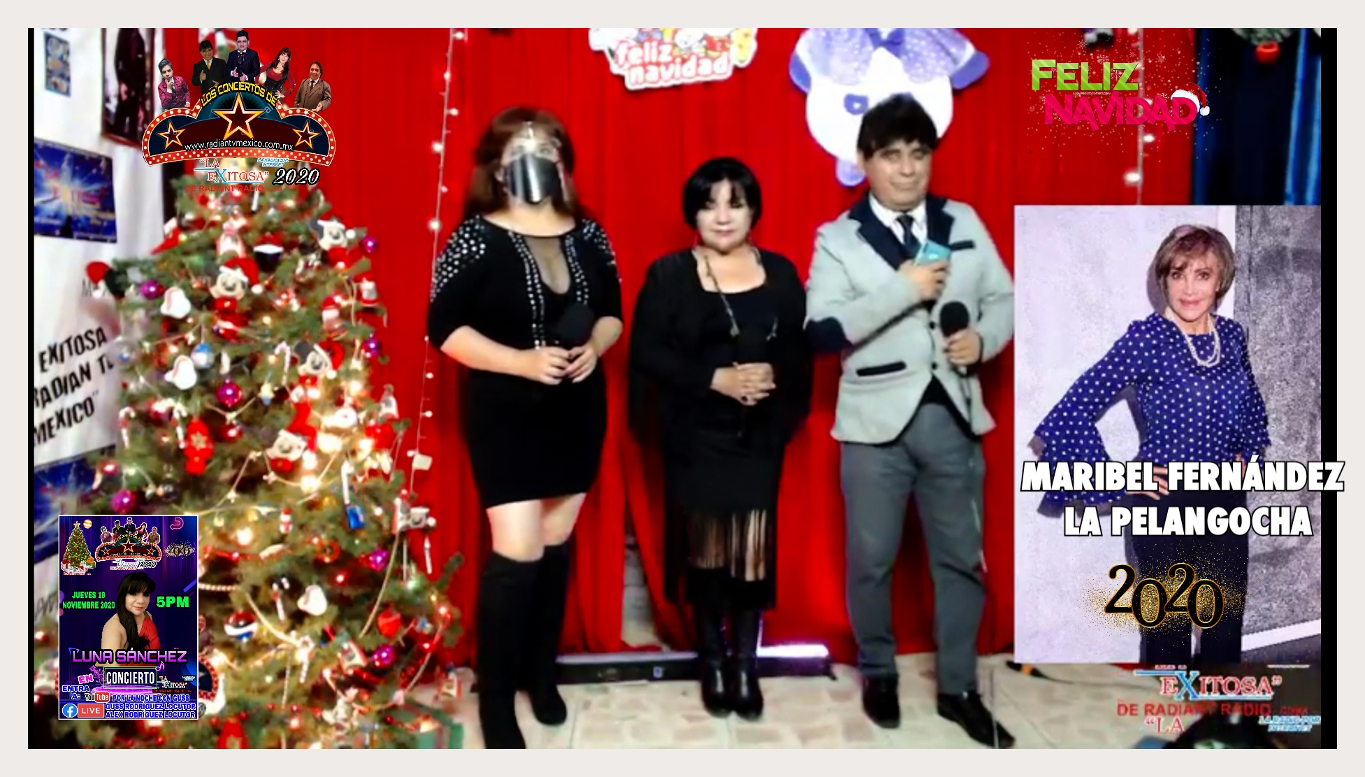 Luna Sánchez En Concierto de Fin de Año 2020 La Exitosa De Radiantv México