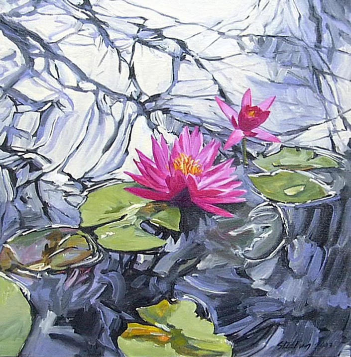 Silver Reflection 18x18 sold