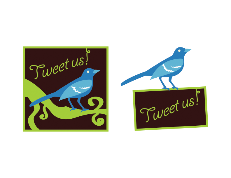 "Tweet Us" Social Media Logo Concepts