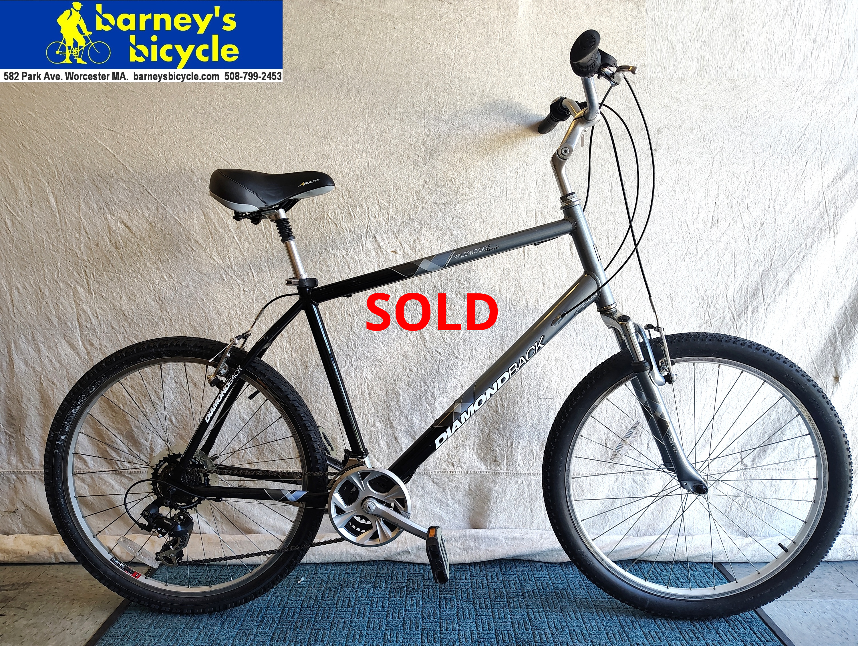 Diamondback Wildwood
Frame Size: 21" XL/ Rider Height: 5'11-6'2
Price: $419.00  (Professionally Tuned)