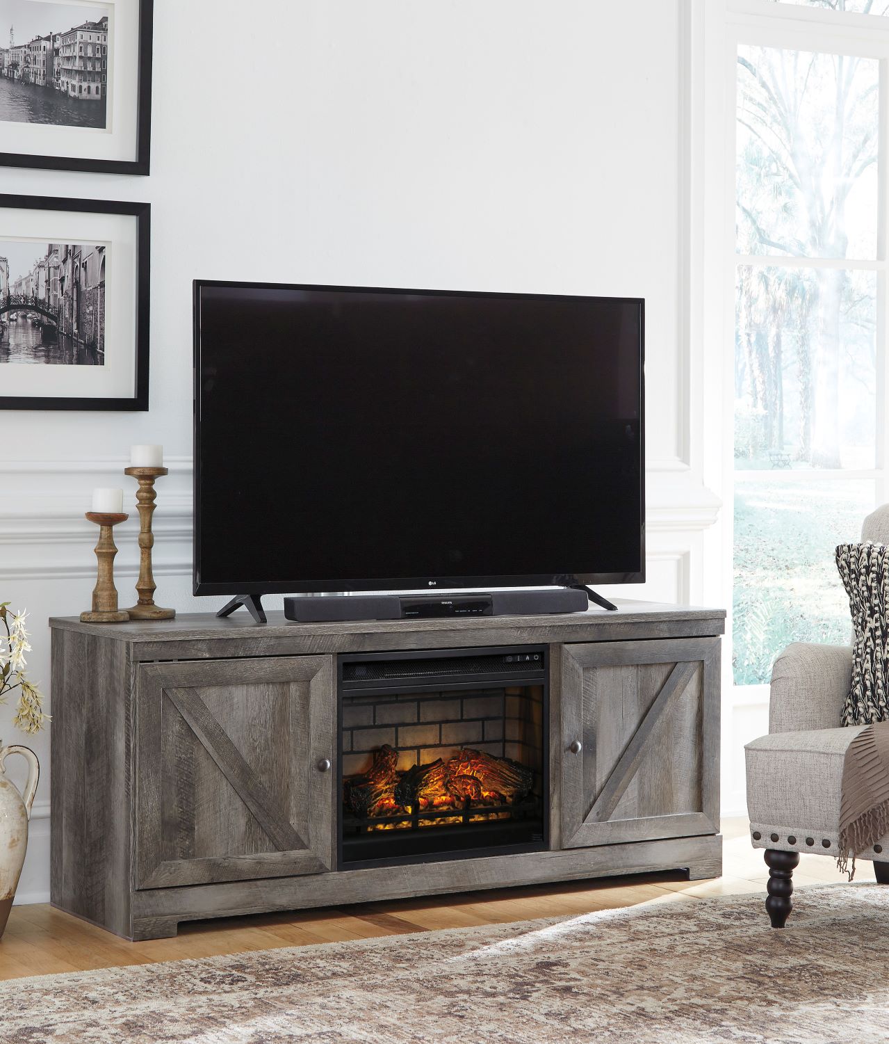 W440-68 with 
optional W100-101 Fireplace insert