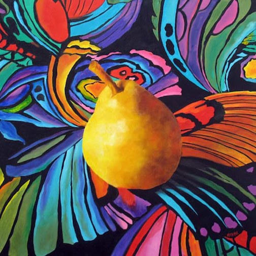 Psychedelic Pear
20x20
Oil on canvas