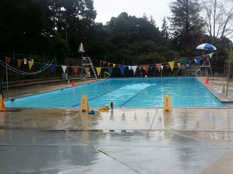 In 1917, the City of Oakland Parks Department purchased 12 acres of land along the Sausal Creek to be used as a park site. In 1929, Lions Pool was constructed in the park and subsequently remodeled in 1959. The modern type Dimond Recreation Center was opened in September 1957 in the wooded ravine adjacent to the Lions Pool site.