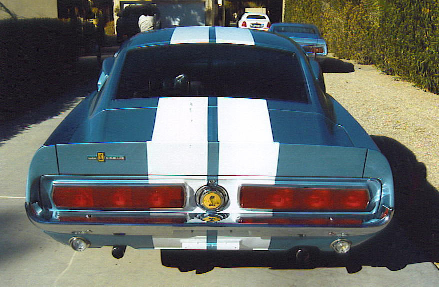 1967 Tail lights, the 68 lights where rectangle.
