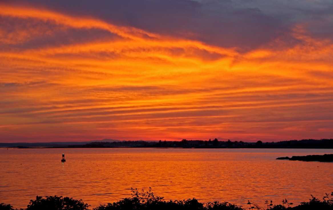 Sunset over Baily Island, Midcoast 
Maine