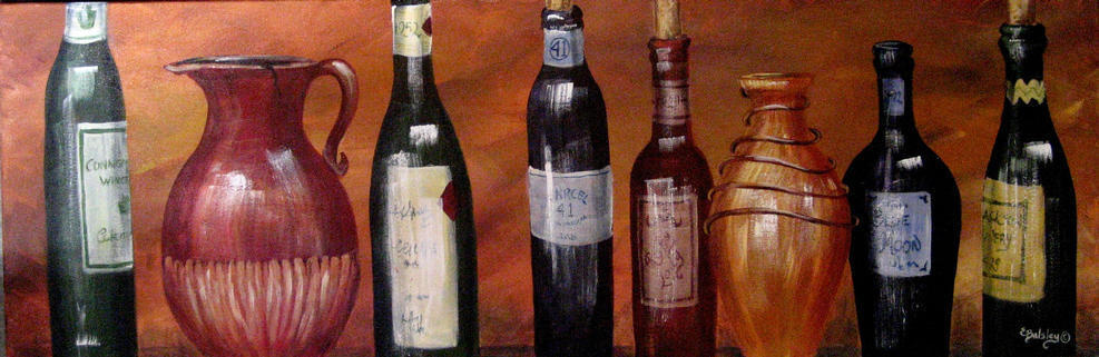 In Good Taste, 12"x36", Acrylic, Framed