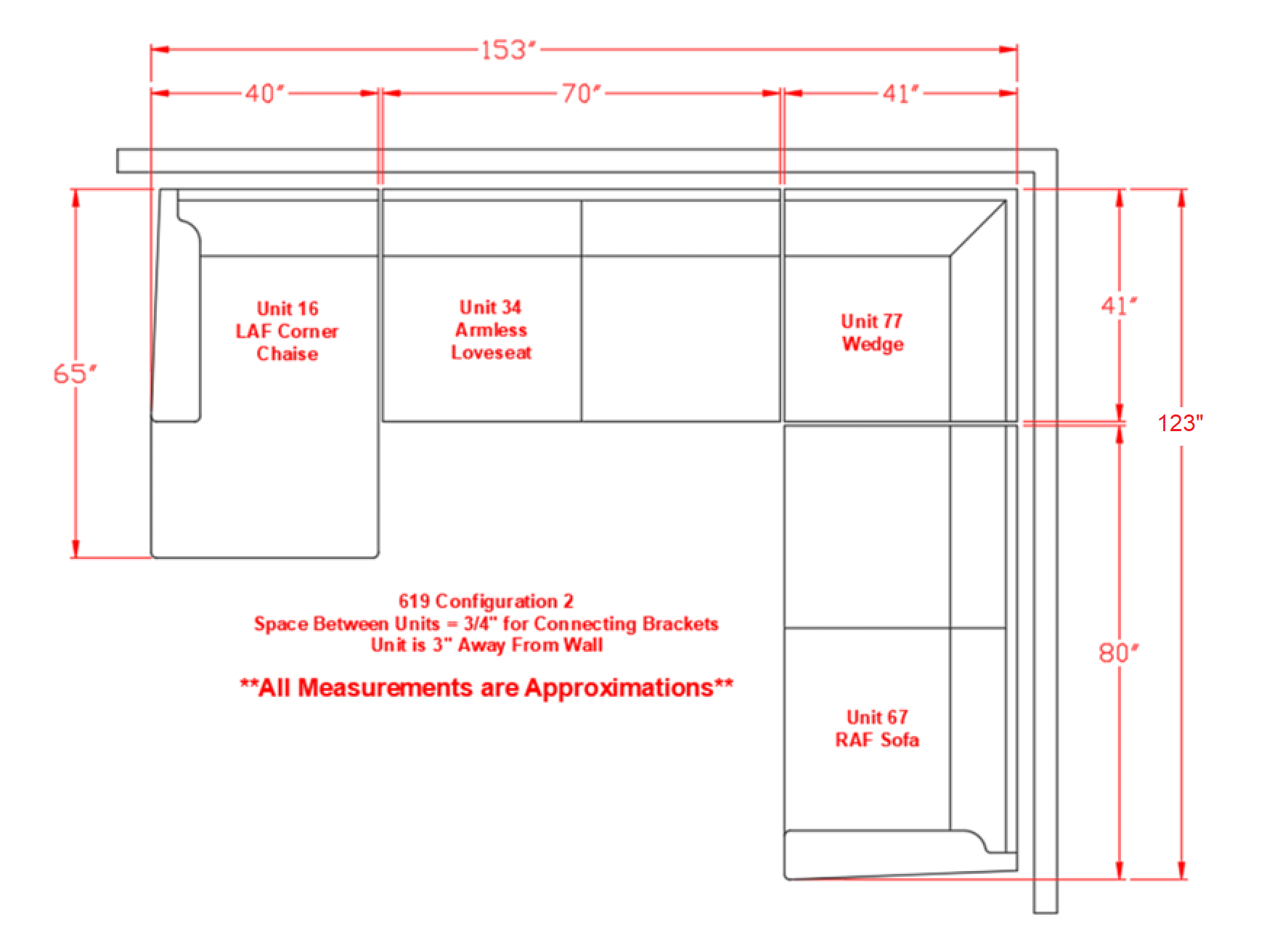 LAF chaise dimensions