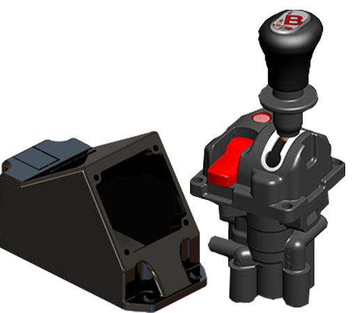 MANDO NEUMÁTICO QUE CONTROLA EL ASCENSO Y DESCENSO