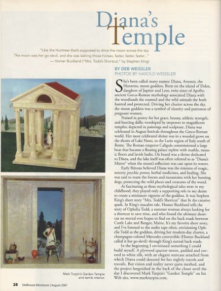 August 2007
Dollhouse Miniatures Magazine