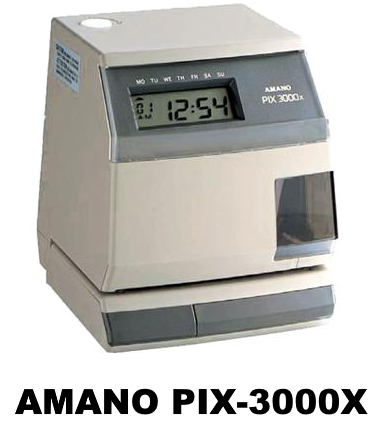 Reloj Electrónico fechador y foliador, para la recepción de documentos ó para control de asistencia.
Estampación automática al contacto con la tarjeta o documento
Cuenta con respaldo de baterías recargables para seguir imprimiendo cuando la energía eléctrica es interrumpida, hasta por 72 hrs. ó 200 impresiones, (lo que ocurra primero).
Reserva de memoria para respaldo de programación
Cambio de horario de verano automático
Impresión alfanumérica programable, para imprimir una leyenda o nombre de la empresa (ejemplo: Constructora Martínez)
Fácil reemplazo de cartucho con cinta
Impresión de número de folio (con repetición de folio por si es requerida una copia, ejemplo 0025, 0025 ).
De 3 a 6 dígitos de impresión de folios