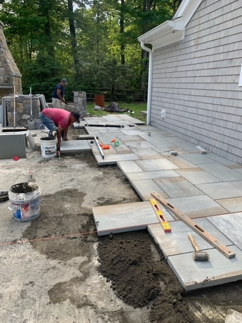 Ongoing Patio Installation