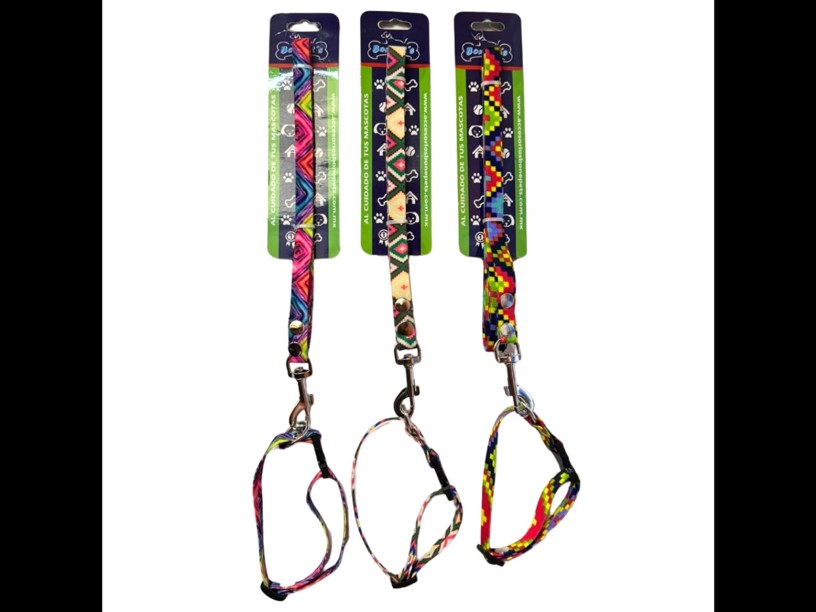 BON215B - CORREA CON COLLAR
 1/2" HUICHOL