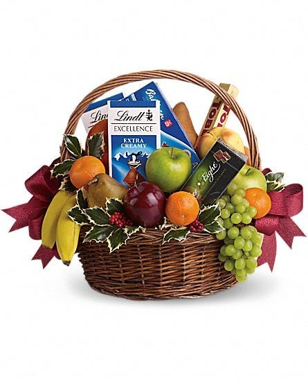 Fruit and Chocolate Gift Basket
