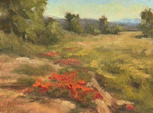 Flack, Softly, 6" x 8" Oil