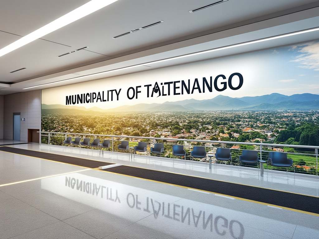 Vista panorámica del municipio de Tlaltenango, con sillas de espera en primer plano y paisaje montañoso al fondo. Vista panorámica del municipio de Tlaltenango, con sillas de espera en primer plano y paisaje montañoso al fondo.