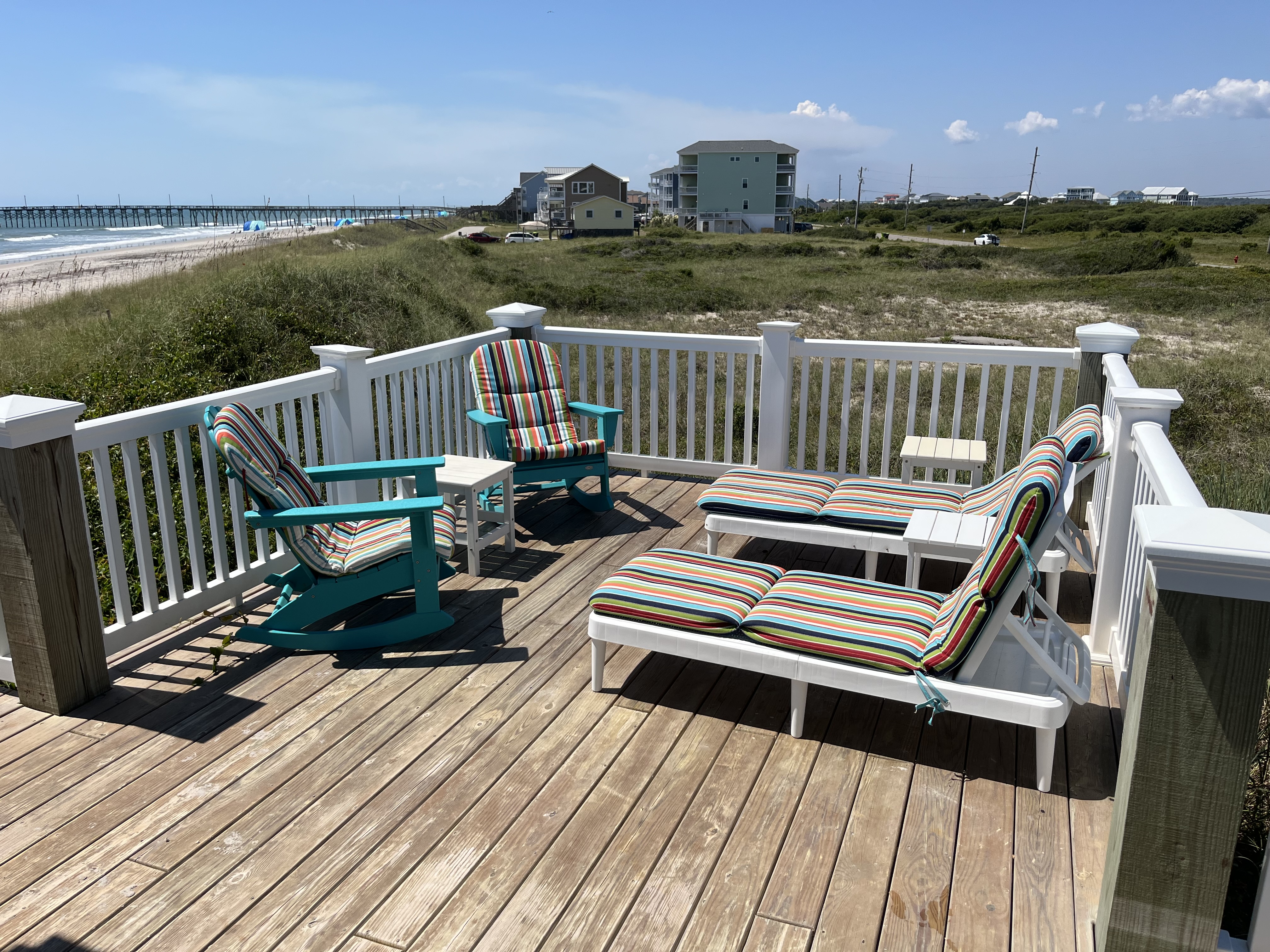 Sun deck opposite the gazebo
