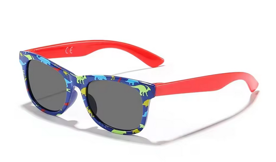 Klassische farbige Kinder-Sonnenbrille aus Silikon mit UV400-Filter für Mädchen und Jungen