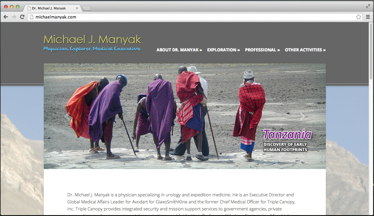 Dr. MIchael Manyak website