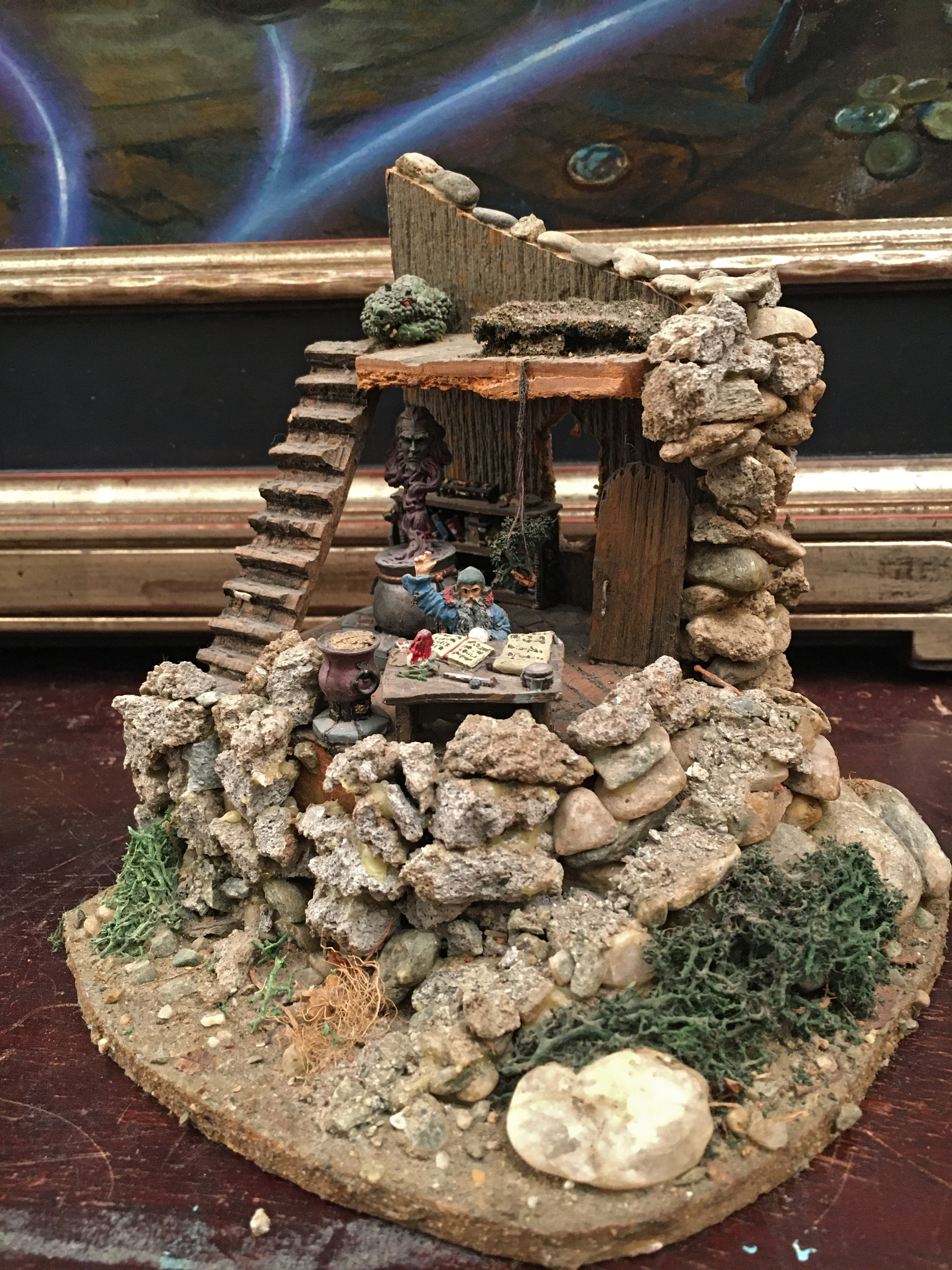 Wizard's Room
D&D Miniatures
10" x 7" x 6" Mixed media 1983