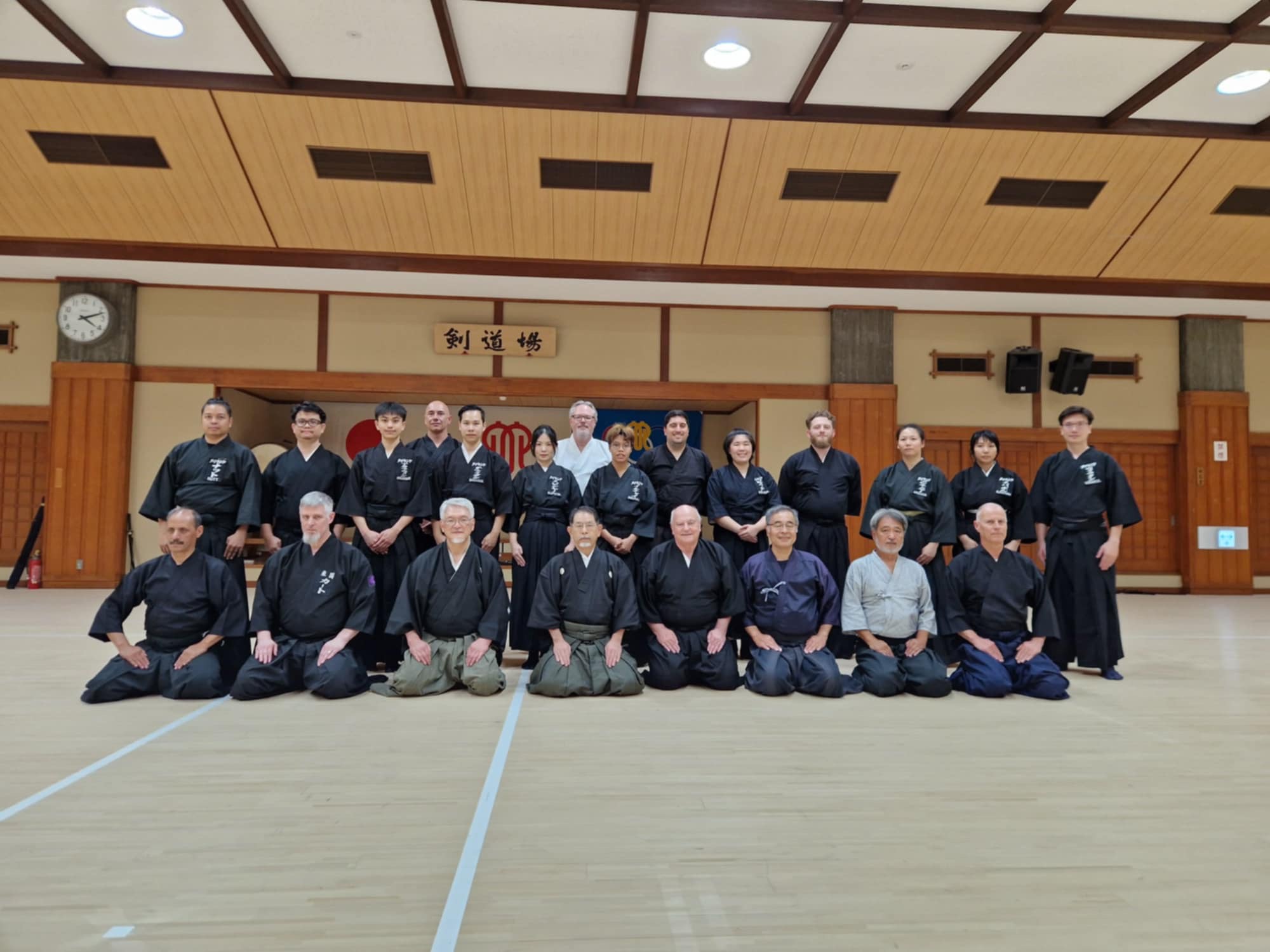 International members for pre-taikai training.